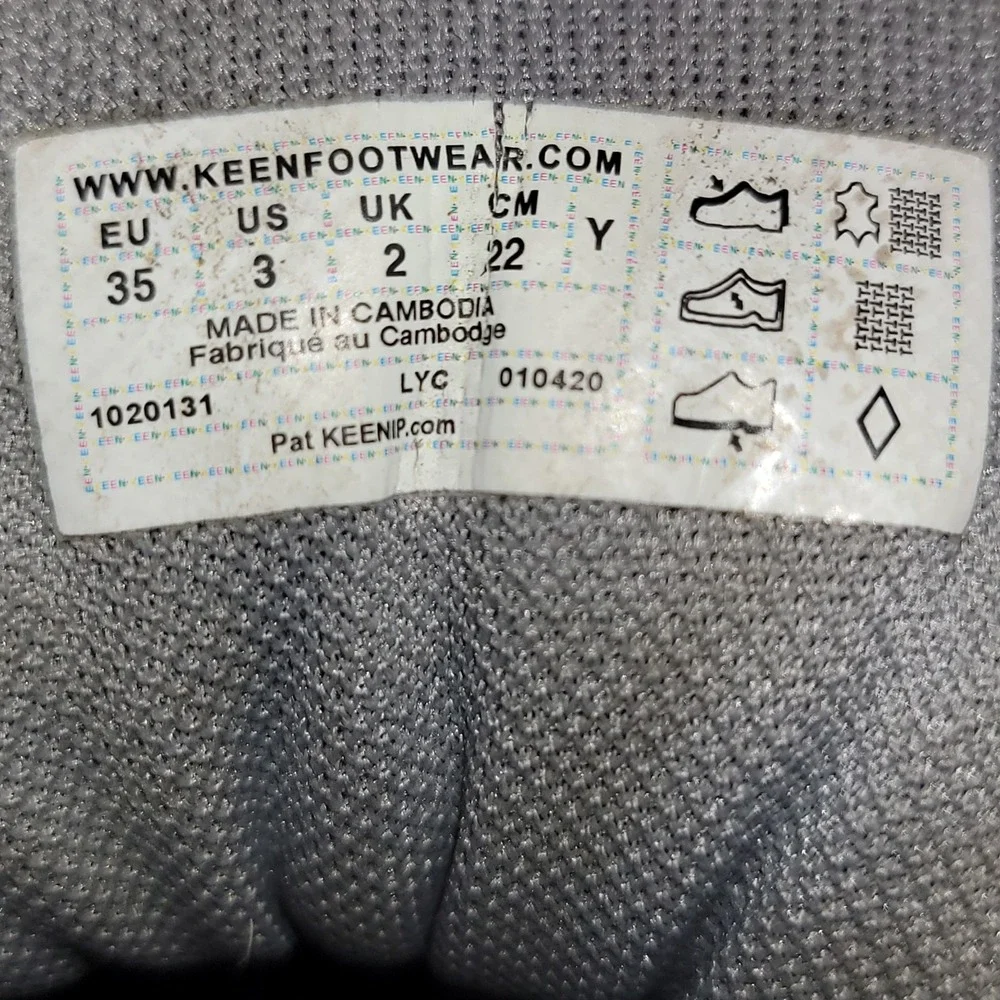 KEEN Targhee Mid Waterproof Hiking‎ Boots Kids Youth Size 3 EU 35 Brown Pink